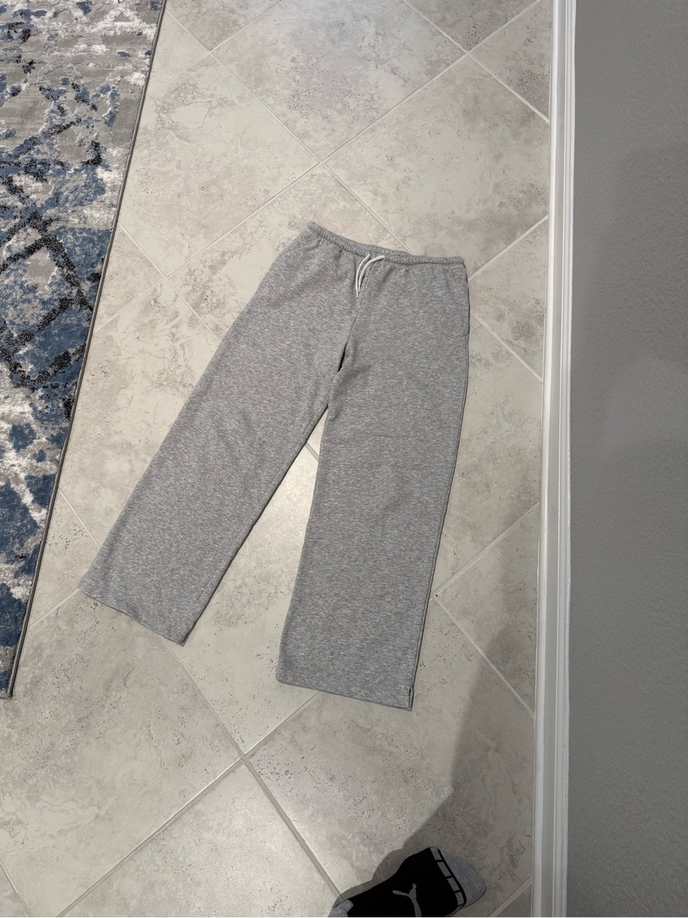 Gray Girls knit Lounge Pants